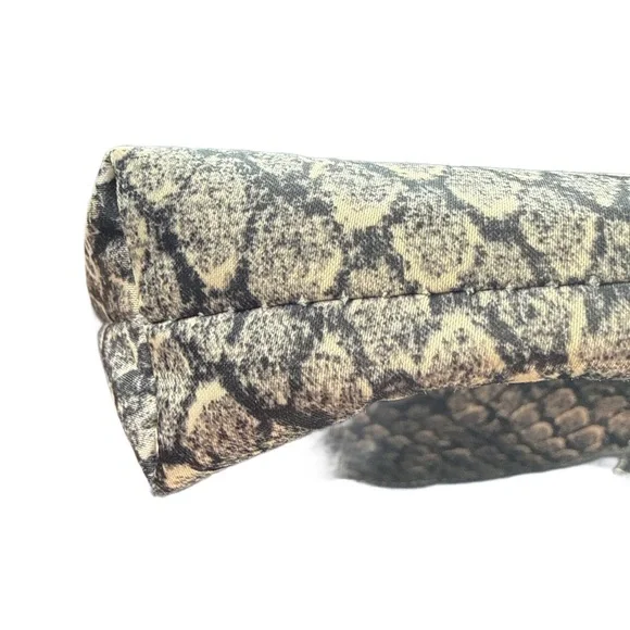 Coach Getaway Snake Print File Nylon Silver Textured Crossbody Bag - EUC - Picture 9 of 10